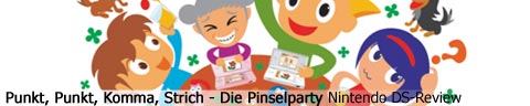 Pinselparty Nintendo DS Punkt Punkt Komma Strich Review Test